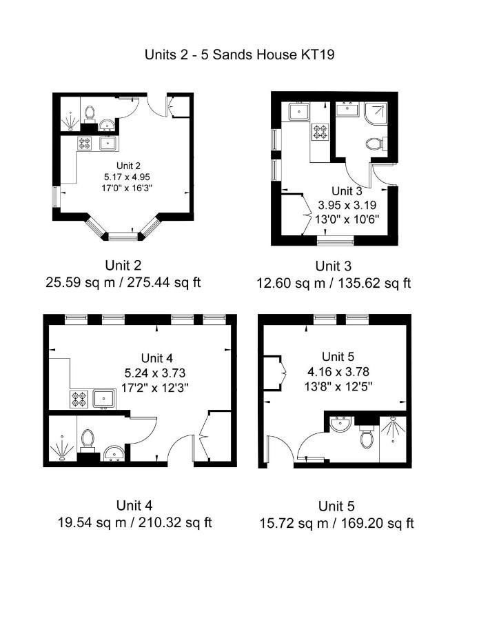 Sands House - Luxury Modern Studios With Secure Parking In Epsom, Surrey Eksteriør billede